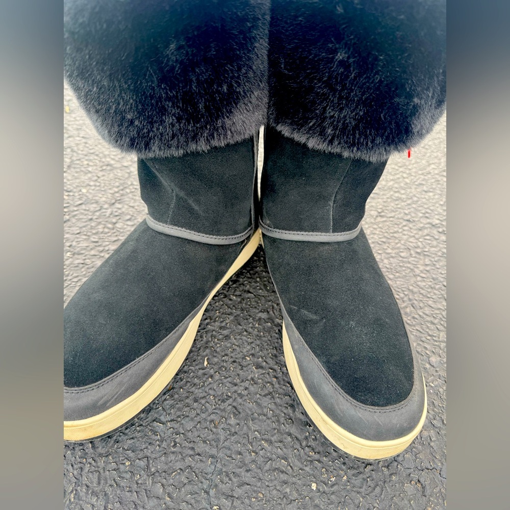 UGG Waterproof Tynlee Fuzzy shearling Snow faux fur suede leather Winter warm 9